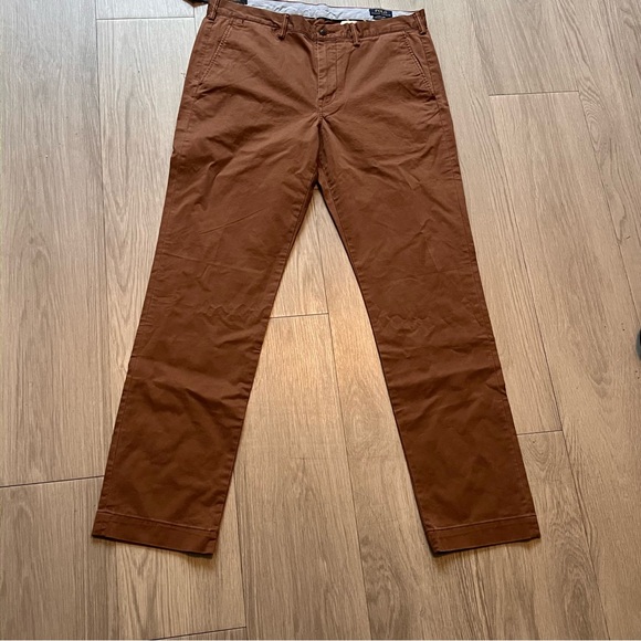 NWT 36x34 Polo Ralph Lauren Stretch Straight Fit Chino Pants brown - Picture 1 of 6